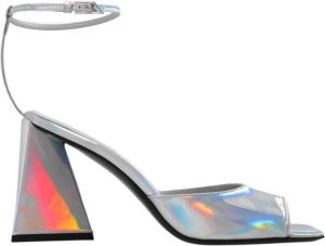 The Attico Piper sandalen met hak Grijs Dames