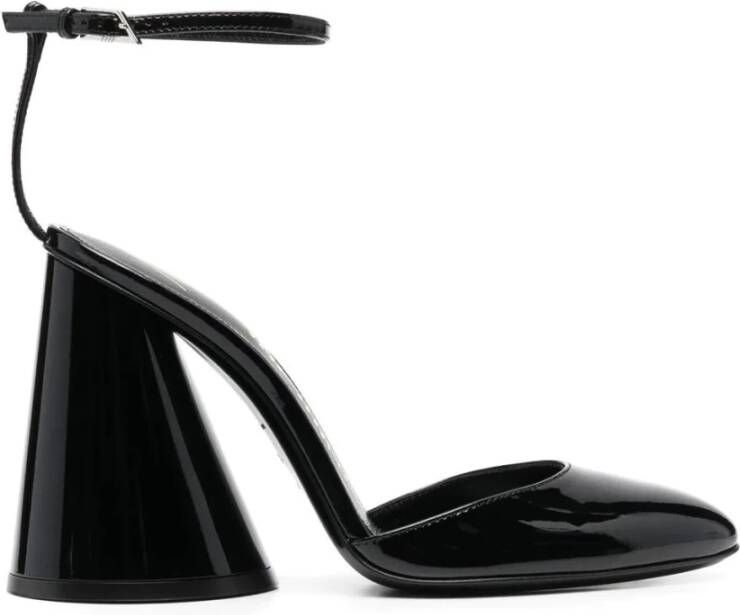The Attico Hoge hakken slingback luz 105mm black in zwart