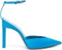 The Attico Lichtblauwe Satijnen Pumps met Puntige Neus Blue Dames - Thumbnail 1