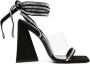 The Attico Rhinestone Versierde Leren Sandalen - Thumbnail 1