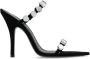 The Attico Zwarte Venus Sandalen Stiletto Hakken Black Dames - Thumbnail 4