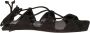 The Attico Sandalen "Cross Sandals" – Black in zwart - Thumbnail 1