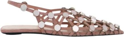 The Attico Suede Mud Ballerina Schoenen