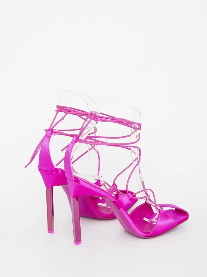 The Attico Adele Lace-Up Pumps