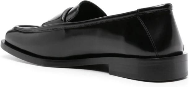 The Attico Zwarte Leren Loafers Elegante Stijl - Foto 2