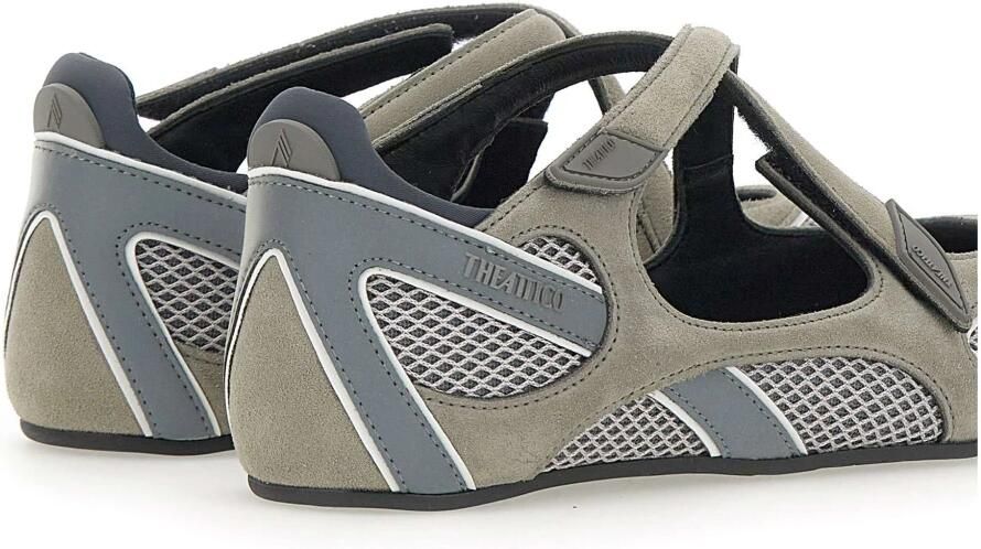 The Attico Asgrijs Mesh Panel Ballerina`s