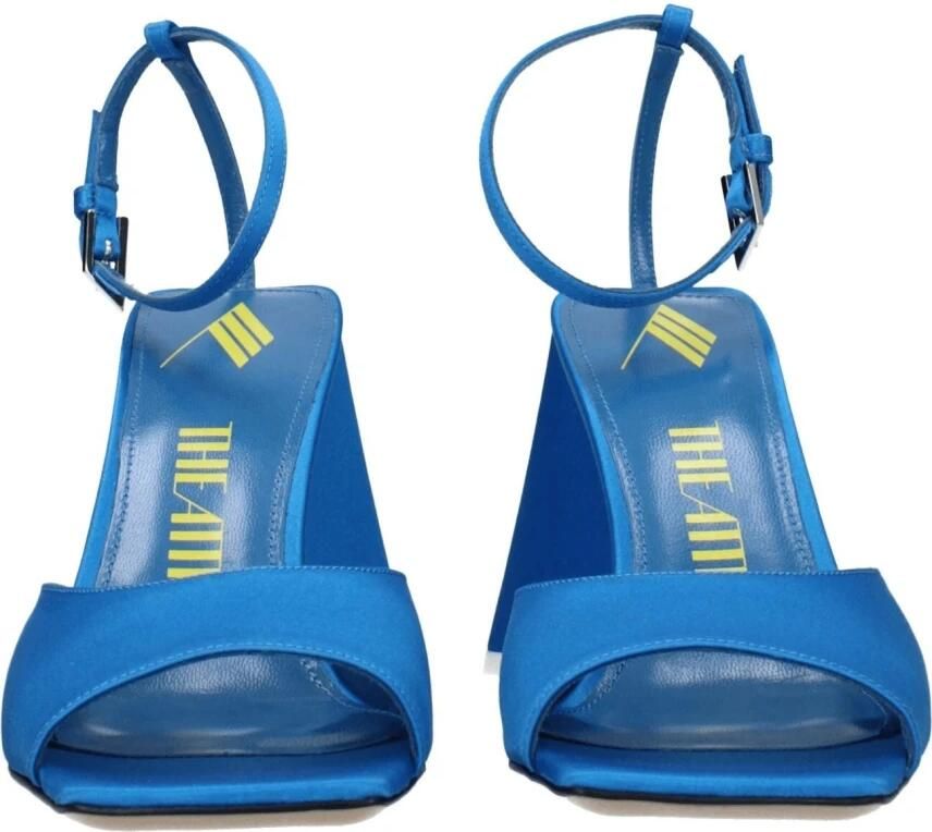 The Attico Blauwe Casual Open Mid Hakken Sandalen Blue Dames - Foto 2