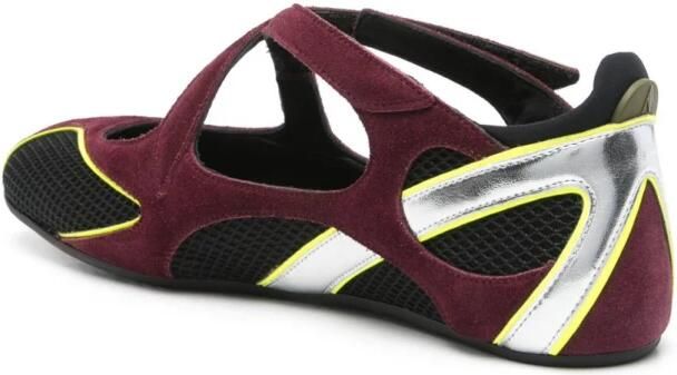 The Attico Low-Top Sneakers Nomad Sneakers Violet Black in zwart