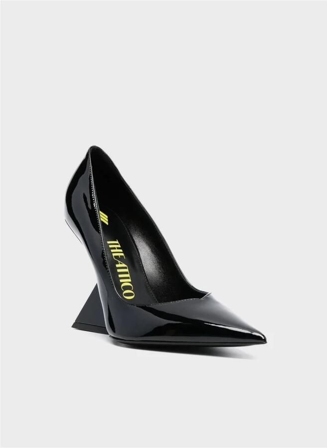 The Attico Zwarte lakpumps met puntige neus en wig Zwart Dames