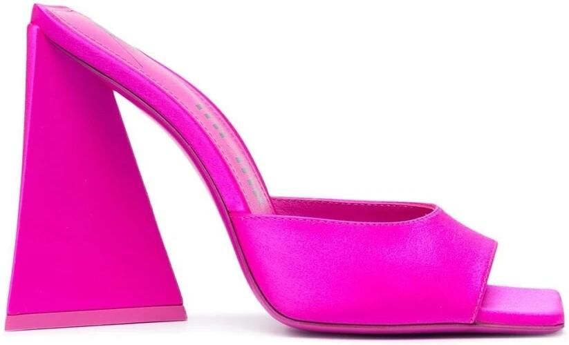 The Attico Fuchsia Satijnen Instappers Hakken Pink Dames