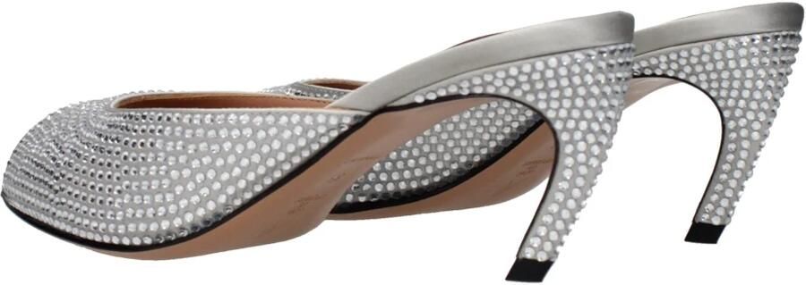 The Attico Zilveren Sandalen Elegant 65mm Hak