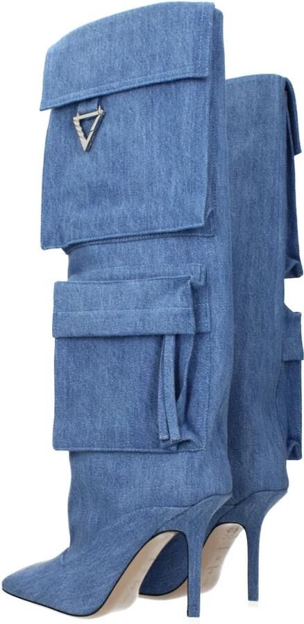 The Attico Sienna denim enkellaarzen met hak Blauw Dames - Foto 2