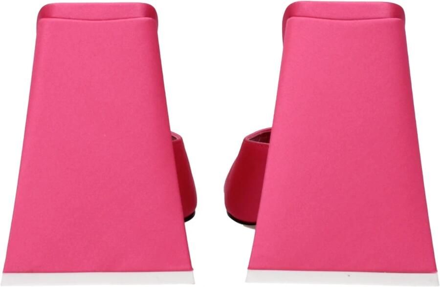 The Attico Roze Stoffen Plateau Sandalen