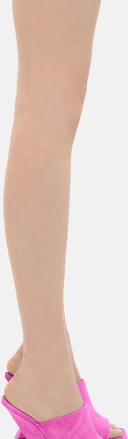 The Attico Fluo Roze Suède Sleehak Muiltje