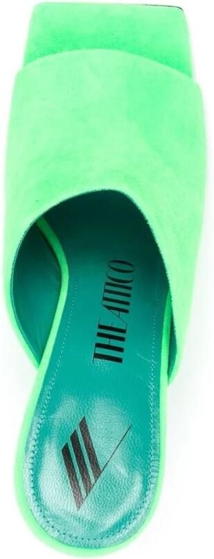 The Attico Groene Square-Toe Mules - Foto 4
