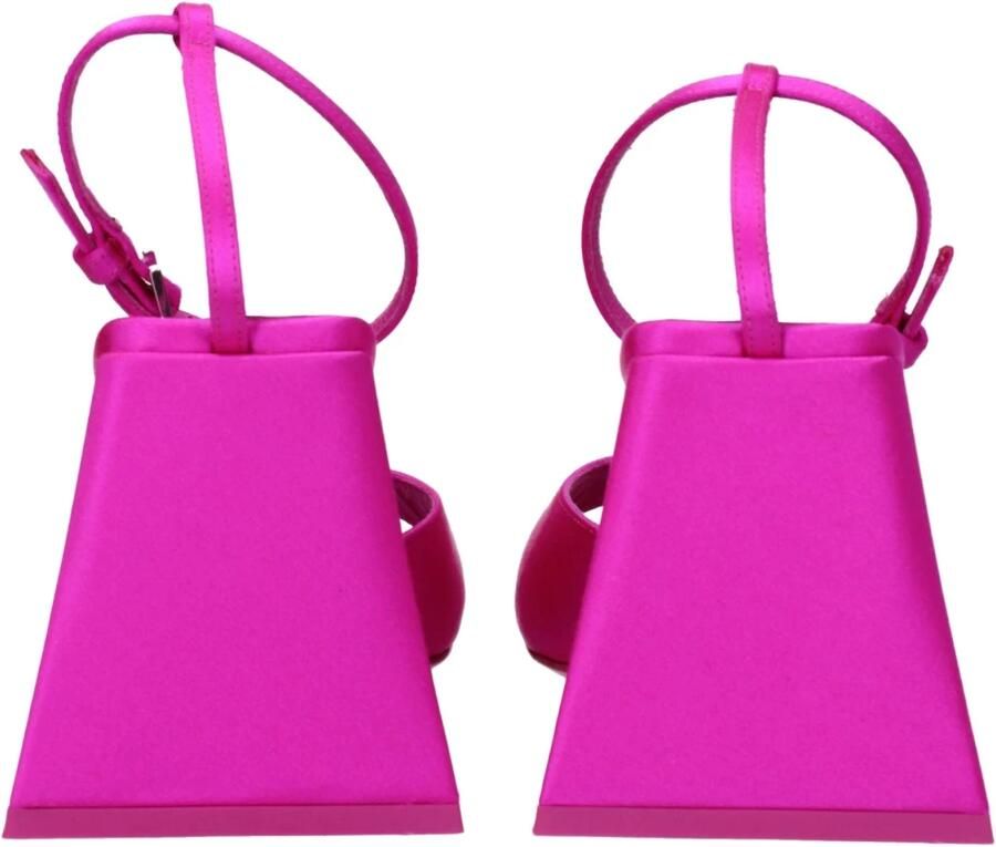 The Attico Hot Pink Piper Sandalen met Piramidehak Pink Dames
