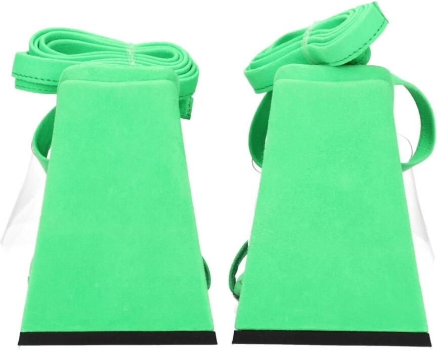 The Attico Transparante leren sandaal met hoge hak