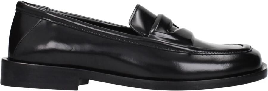 The Attico Zwarte Amanda Loafer Schoenen Black Dames