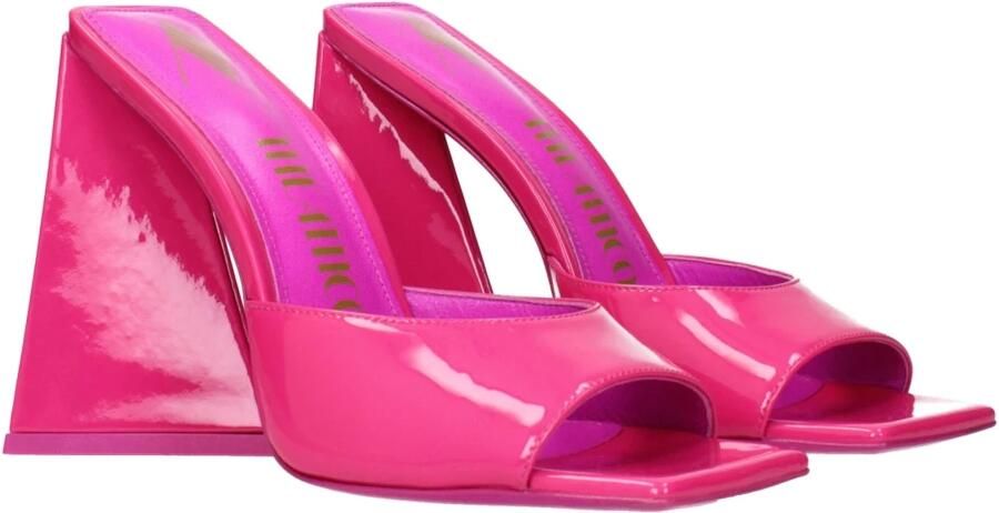 The Attico Fuchsia Leren Plateau Sandalen - Foto 5