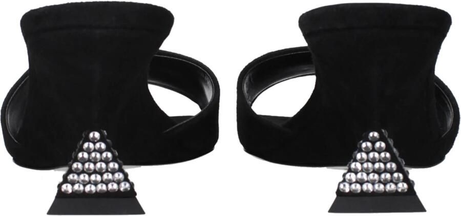 The Attico Zwarte Leren Sleehak Sandalen - Foto 2