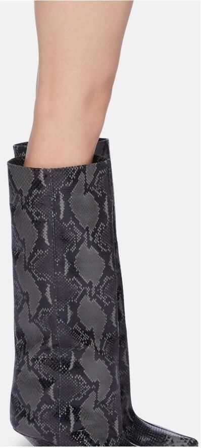 The Attico Python Geprint Leren Tube Laars