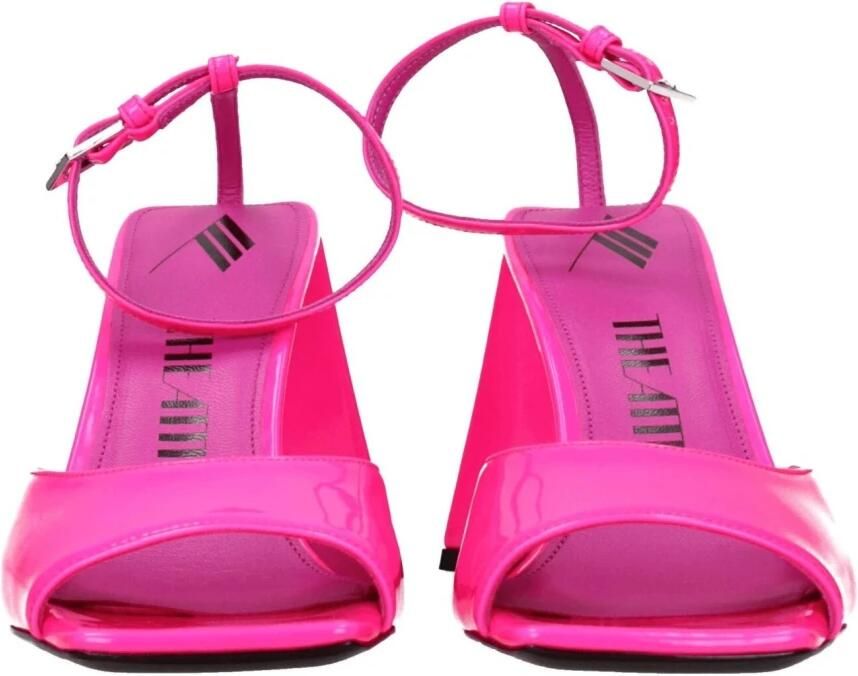 The Attico Hot Pink Piper Sandalen met Piramidehak Pink Dames