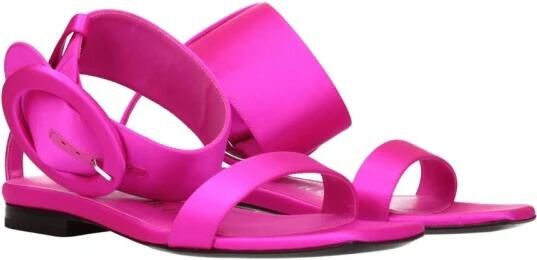 The Attico Roze Satijnen Sandalen met Open Neus
