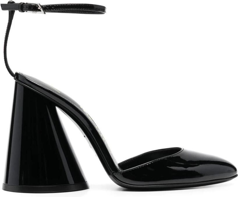 The Attico Hoge hakken slingback luz 105mm black in zwart
