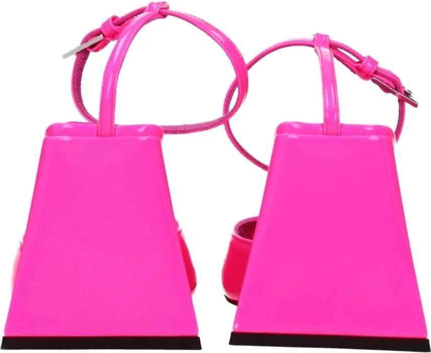 The Attico Hot Pink Piper Sandalen met Piramidehak Pink Dames - Foto 3