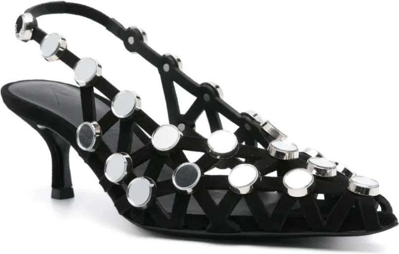 The Attico Hoge hakken Grid Slingback 50Mm in meerkleurig