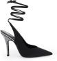 The Attico Venus Slingback Pumps met Strass Hiel Black Dames - Thumbnail 1