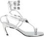 The Attico Vierkante Teen Flip-Flop Sandalen met Sculpturale Hak - Thumbnail 1