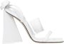 The Attico Witte Leren Hoge Hak Sandalen - Thumbnail 1