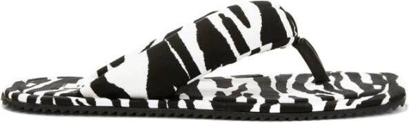 The Attico Zebra Print Platte Teenslippers