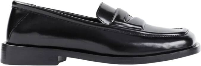 The Attico Zwarte Amanda Loafer Schoenen Black Dames