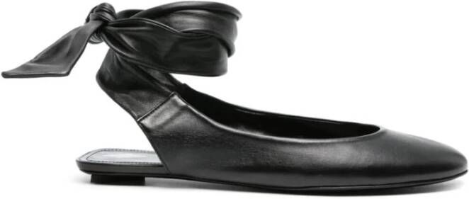 The Attico Zwarte Cloe Ballerina Flat Black Dames