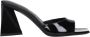 The Attico Zwarte Lakleren Open Teen Sandalen - Thumbnail 1