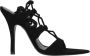 The Attico Zwarte Leren Stiletto Hakken Sandalen - Thumbnail 1