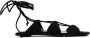 The Attico Sandalen "Cross Sandals" – Black in zwart - Thumbnail 5