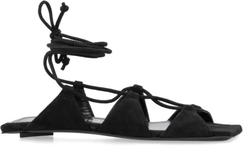 The Attico Zwarte Sandalen voor Dames Black Dames