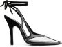 The Attico Zwarte Slingback Pumps met Strass Details - Thumbnail 1