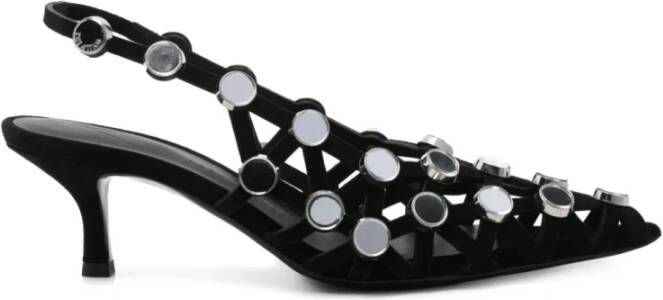 The Attico Zwarte Slingback Pumps Stijlvol Ontwerp