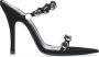 The Attico Zwarte Venus Sandalen Stiletto Hakken Black Dames - Thumbnail 1