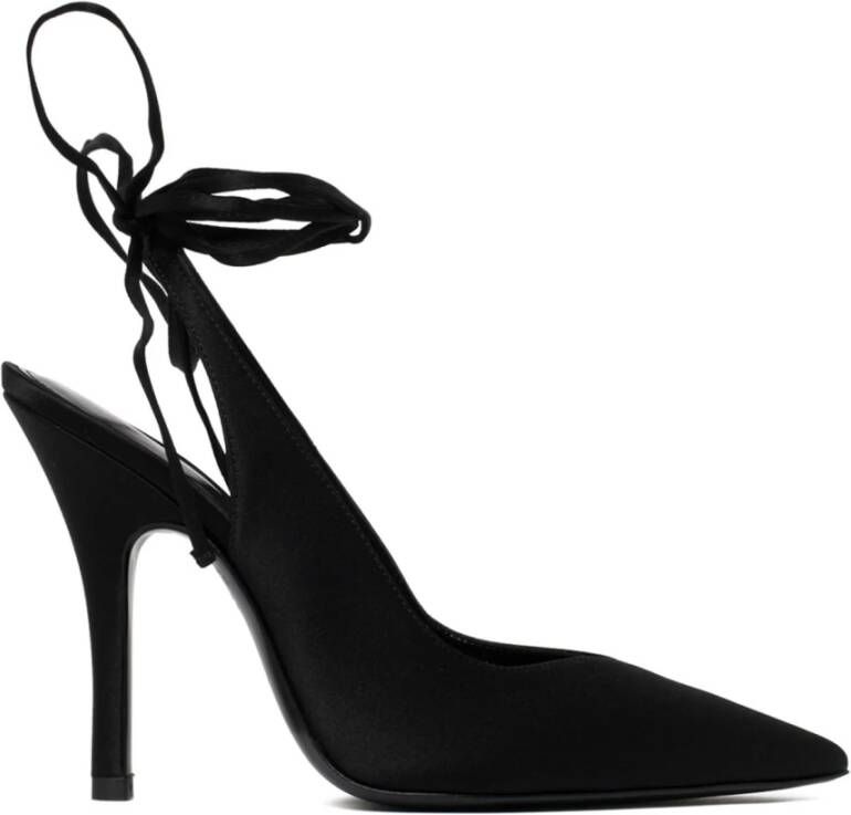 The Attico Verhoog je stijl met zwarte Attico platte schoenen Black Dames