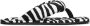 The Attico Zwarte Zebraprint Teenslippers - Thumbnail 1