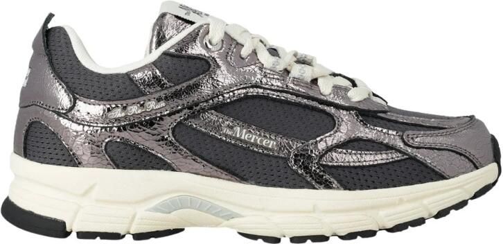 MERCER AMSTERDAM Lage Sneakers Dames The Re-run Cracked Mesh Grijs - Foto 13