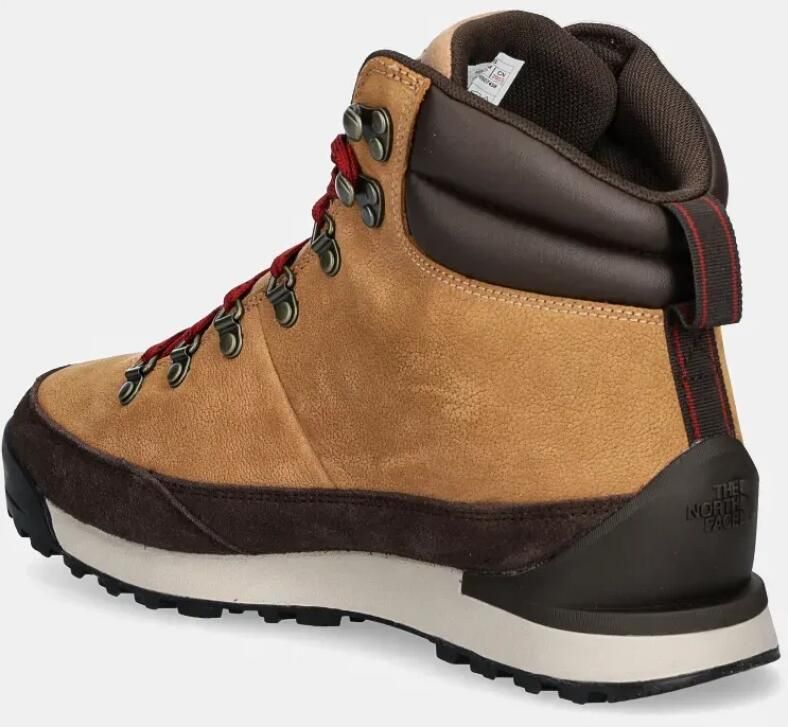 The North Face Heren Winterwandellaarzen Beige Robuuste Lederen Trekkinglaarzen Met Warme Voering En Vetersluiting