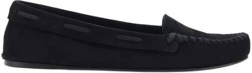 The Row Zwarte Leren Loafers Stijlvol Slip-On Ontwerp