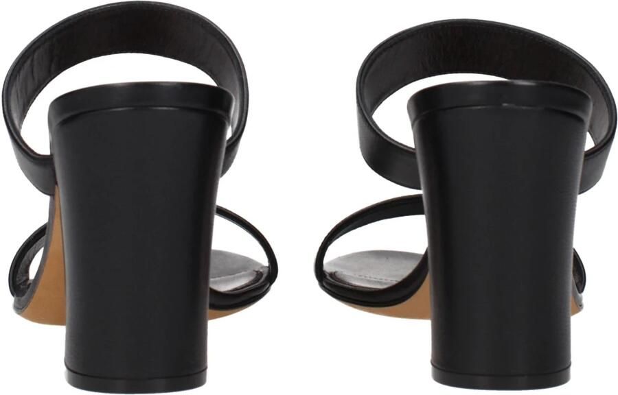 The Row Zwarte leren stilettohak sandalen - Foto 2