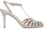 The Seller Zilveren leren sandalen met straspatroon - Thumbnail 1